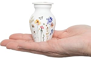Always with Us Cremation Urns for Human Ashes Adult Female | Human Urn for Ashes for Women | Decorative for Cremation, Funeral, Burial, Home | Handcrafted Keepsake - Wildflower