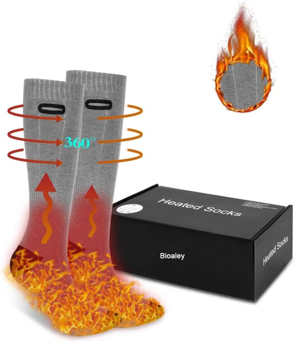 YUNFEILIU Heated Socks for Men/Women, Electric Heating Sock