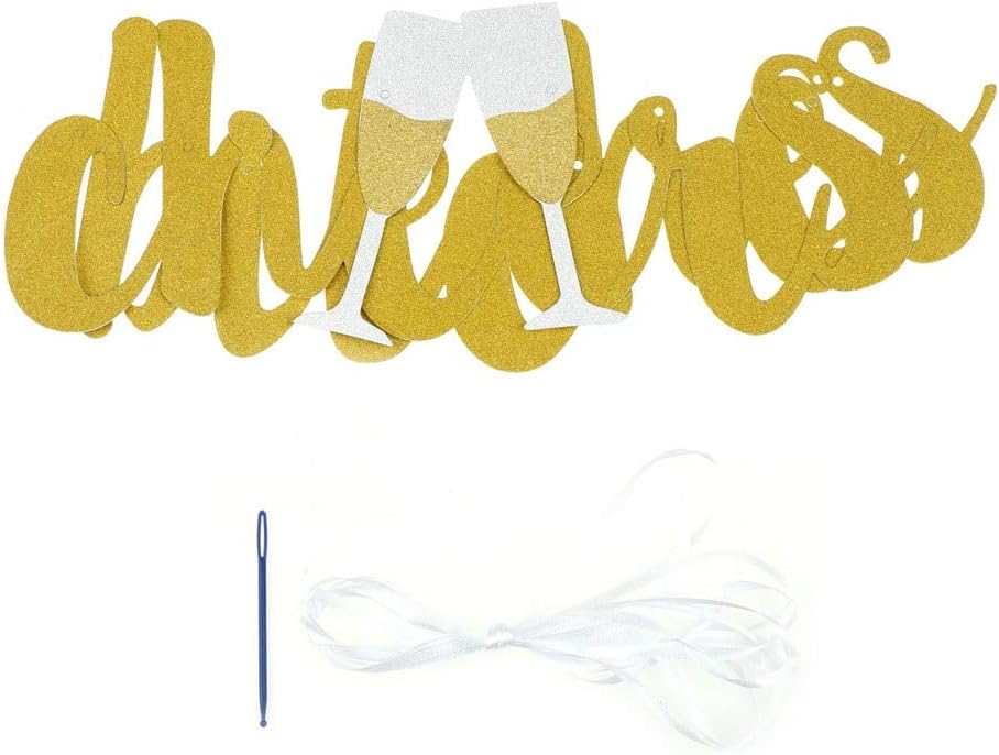 Jindroslove Birthday Party Banner Bachelorette Decorations Gold