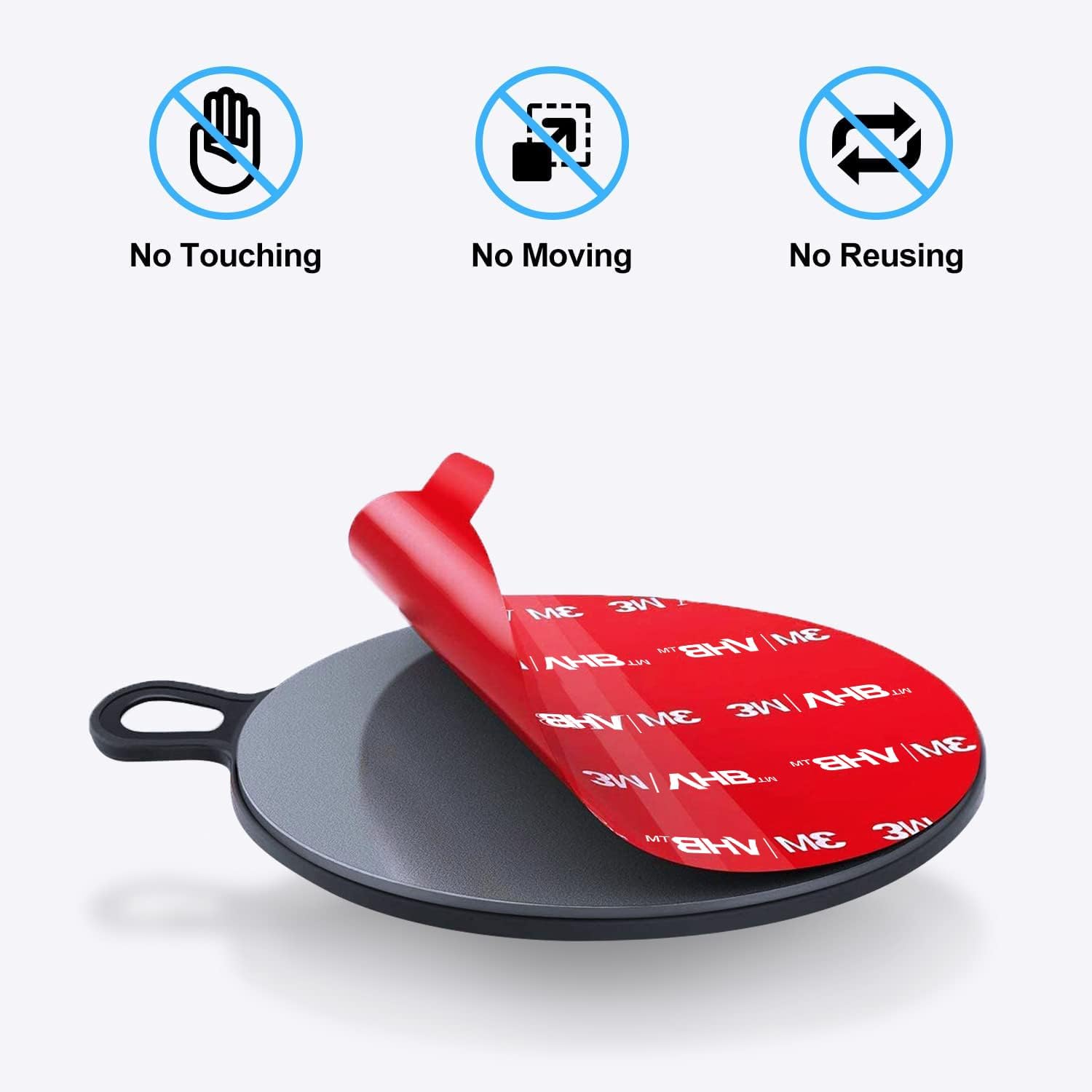 Dashboard Pad Mounting Disk for Suction Cup, 95mm (3.74