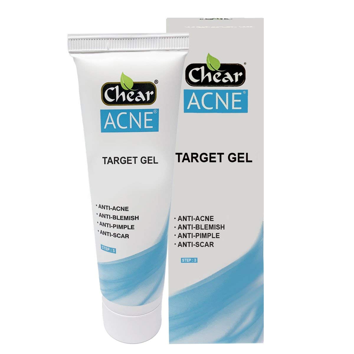 Chear Acne Target Gel 50ml – Salicylic Acid Spot Treatment for Acne & Blemishes – With Aloe Vera, Neem & Lemon – Fast Acting Gel for Oily & Acne-Prone Skin