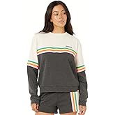 Rip Curl womens High Tide Surf Raglan Pullover Crew Sweatshirt
