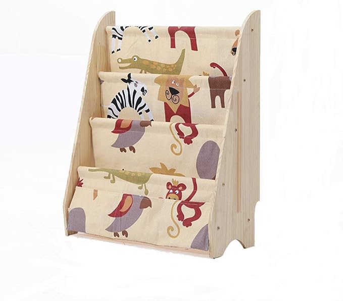 YLCJ Kinderspielzeug Sling Bücherregal Massivholz Buch Veranstalter