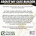 MY CASE BUILDER Foam Insert | Handgun, Ammunition Mag Storage for .50 Caliber Ammo Cans | Pre-Cut Military Grade Polyethylene Foam Liner (Ammo Can Not Included)