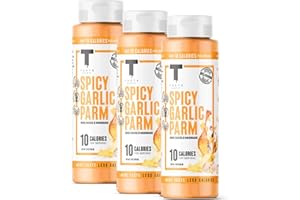 Taste Flavor Co. Grilling, Dipping Sauce and Marinade, Great Tasting, Low-Calorie Sauces, Keto Friendly, No Oils (3 Pack, Spicy Garlic Parm)