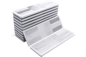 MFC PRO Stick-On Trailer Reflector, Reflective White (White/12Pcs, Sticker/Screw Mount)