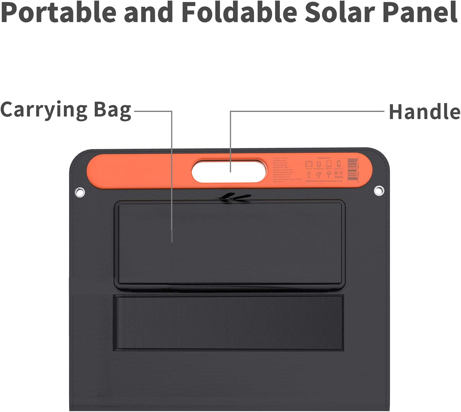Jackery SolarSaga 60W Solar Panel for Explorer 160/240/500 as Portable Solar Generator, Portable Foldable Solar Charger for Summer Camping Van RV(Can't Charge Explorer 440/ PowerPro)