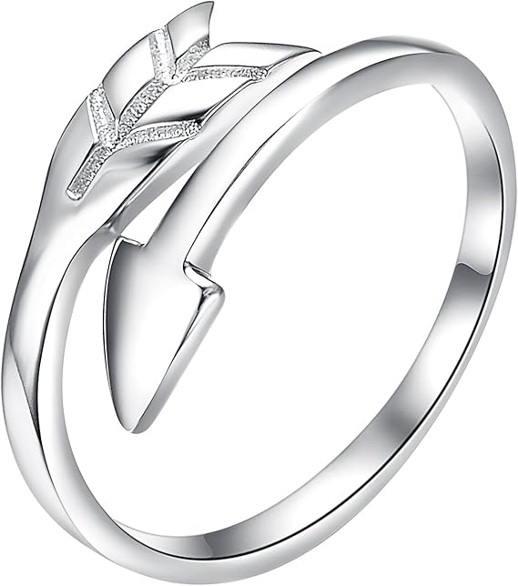 Amazon Yoursfs 925シルバー 指輪 メンズ おしゃれ 人気 矢印 オープン 婚約指輪 調節可能 フリーサイズ リング プレゼント 並行輸入品 リング 通販