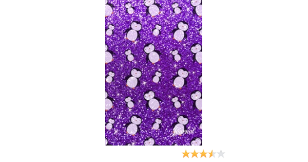 Amazon Com Journal Faux Purple Glitter Penguins Notebook 9781533605764 Brothergravydesigns Books faux purple glitter penguins notebook
