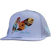 Lost Calf Feather White Flat Trucker - Hats Cap