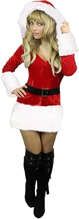 black and white santa costume