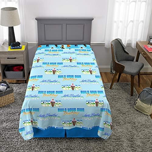 Lego-themed bedding set with comforter and sheet, price $73.99.
