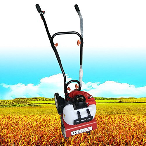 WUPYI Commercial 52cc Gas Powered Mini Tiller Cultivator Farm Plant Garden Yard Lawn Tilling,2HP 2-Stroke,1.45KW