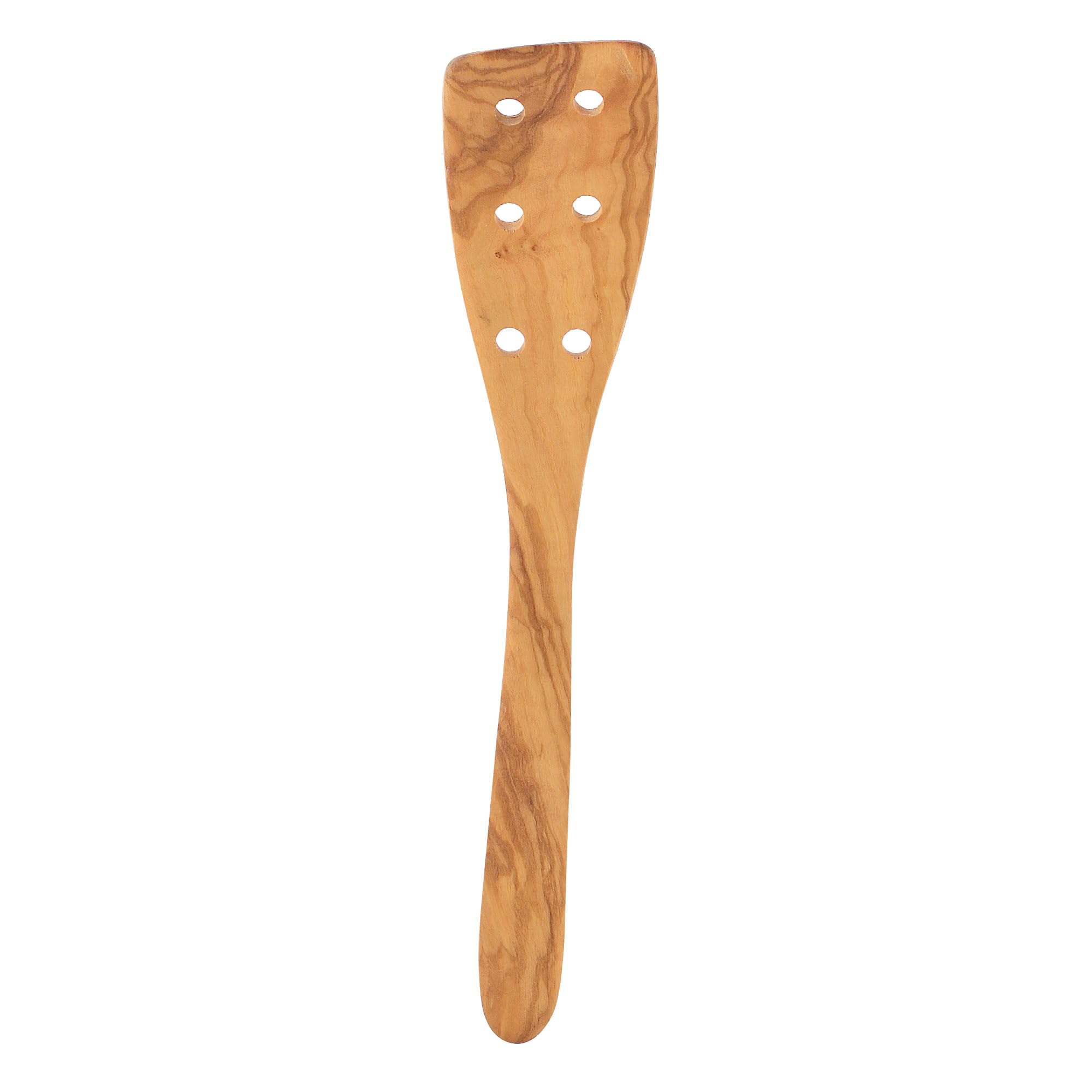 Olivewood Spatula W/Holes, 30Cm