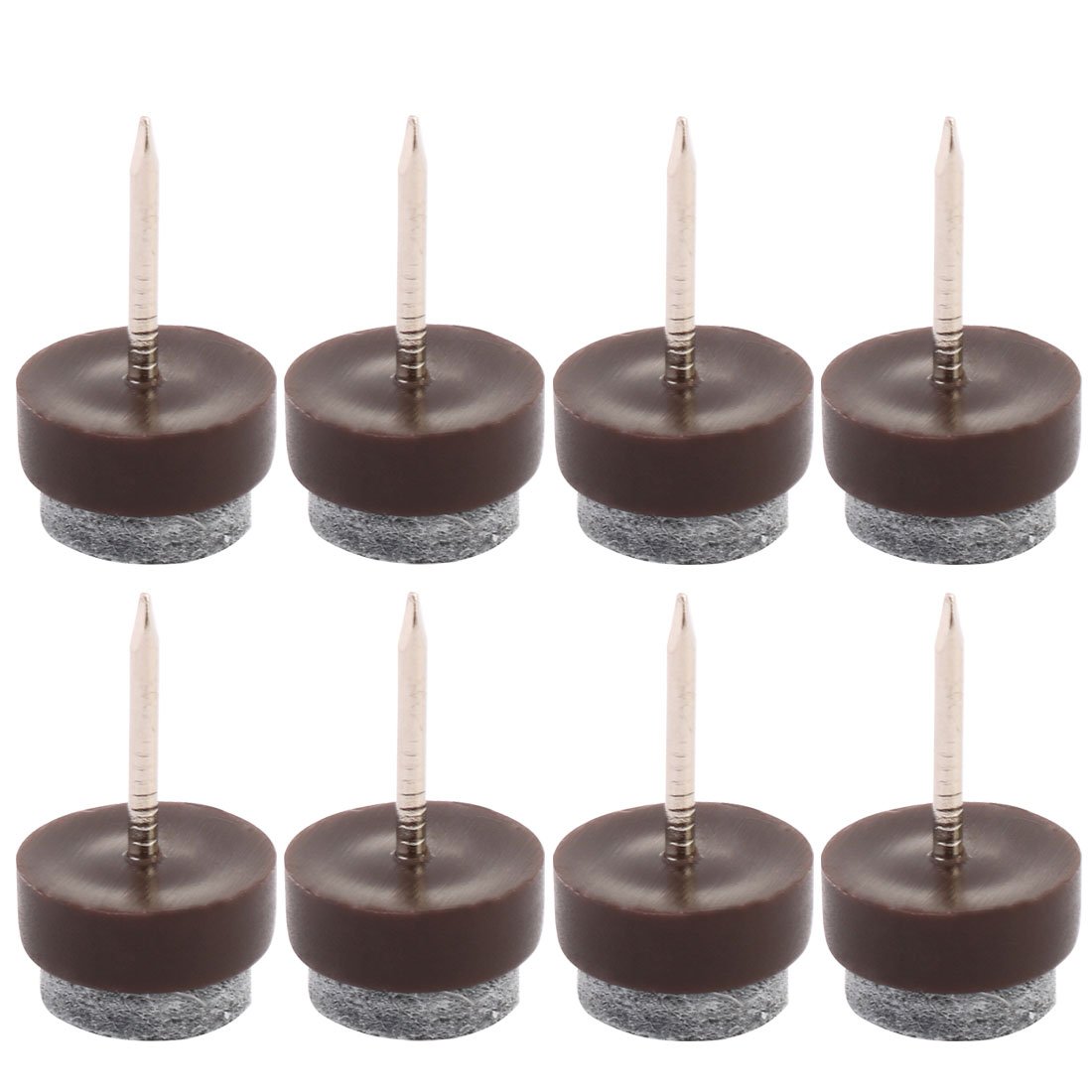 Sourcingmap Family Table Chair Furniture Feet Legs Floor Protector Felt Pad Nails 20mm/0.8" Dia Pack of 8