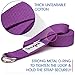 Yes4All Yoga Blocks and Strap Set – Yoga Foam Block 9x6x4 inch (Set of 2) and Yoga Strap with D-Ring – Yoga Blocks and Yoga Stretching Strap (Purple)