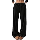 SOLY HUX Women's Drawstring Sweatpants Low Rise Baggy Wide Leg Pants with Pockets