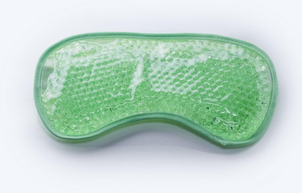 Ariel Edge Gel Eye Mask 2.0 with Eye Holes -Aqua Pearls™Hot Cold Compress Pack Eye Therapy with Eye Hole(Off-White): Health & Personal Care