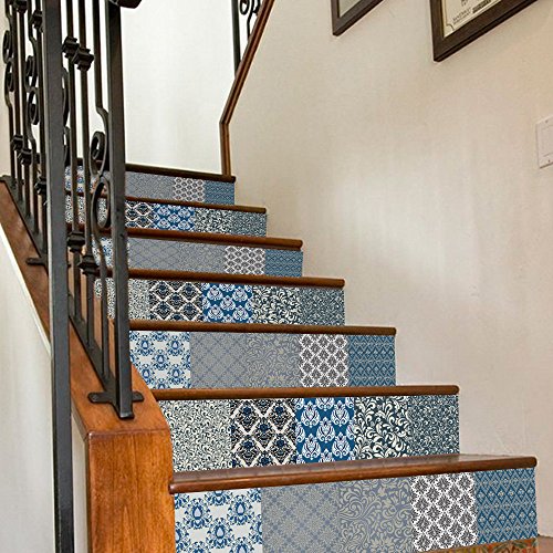 image for Beautifulove Creative 3D Self-adhesive Stairway Staircase Sticker Refu