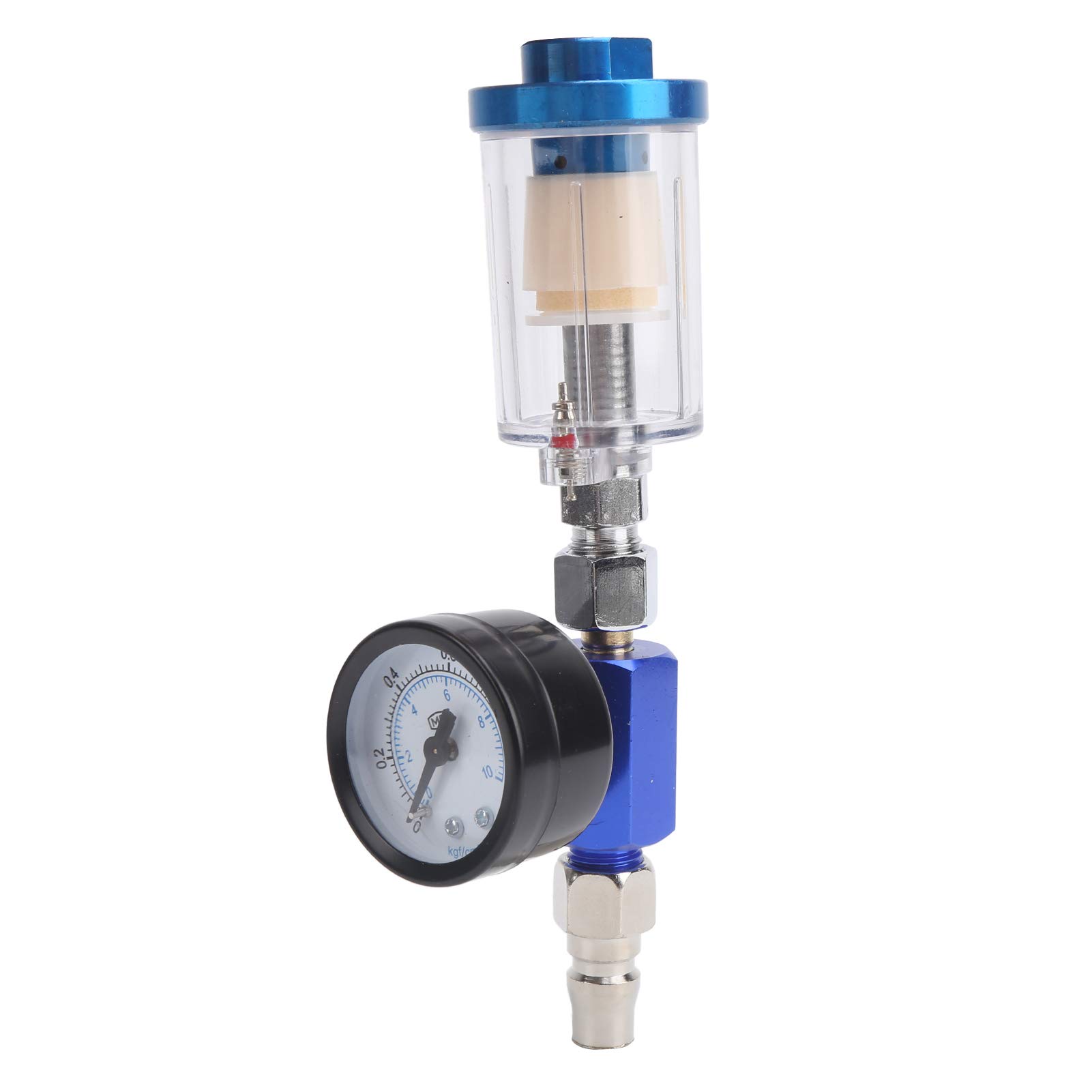 Ejoyous Pressure Regulator Filter Air Regulator with Water Separator and Manometer, 1/4" Vehicle Connector Spray Gun Accessory Kit