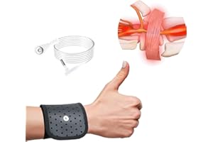 AMERTHING Grounding Wrist Strap with 15 Ft White Grounding Cord,Grounding Bracelet for Improves Sleep,Pain Relief