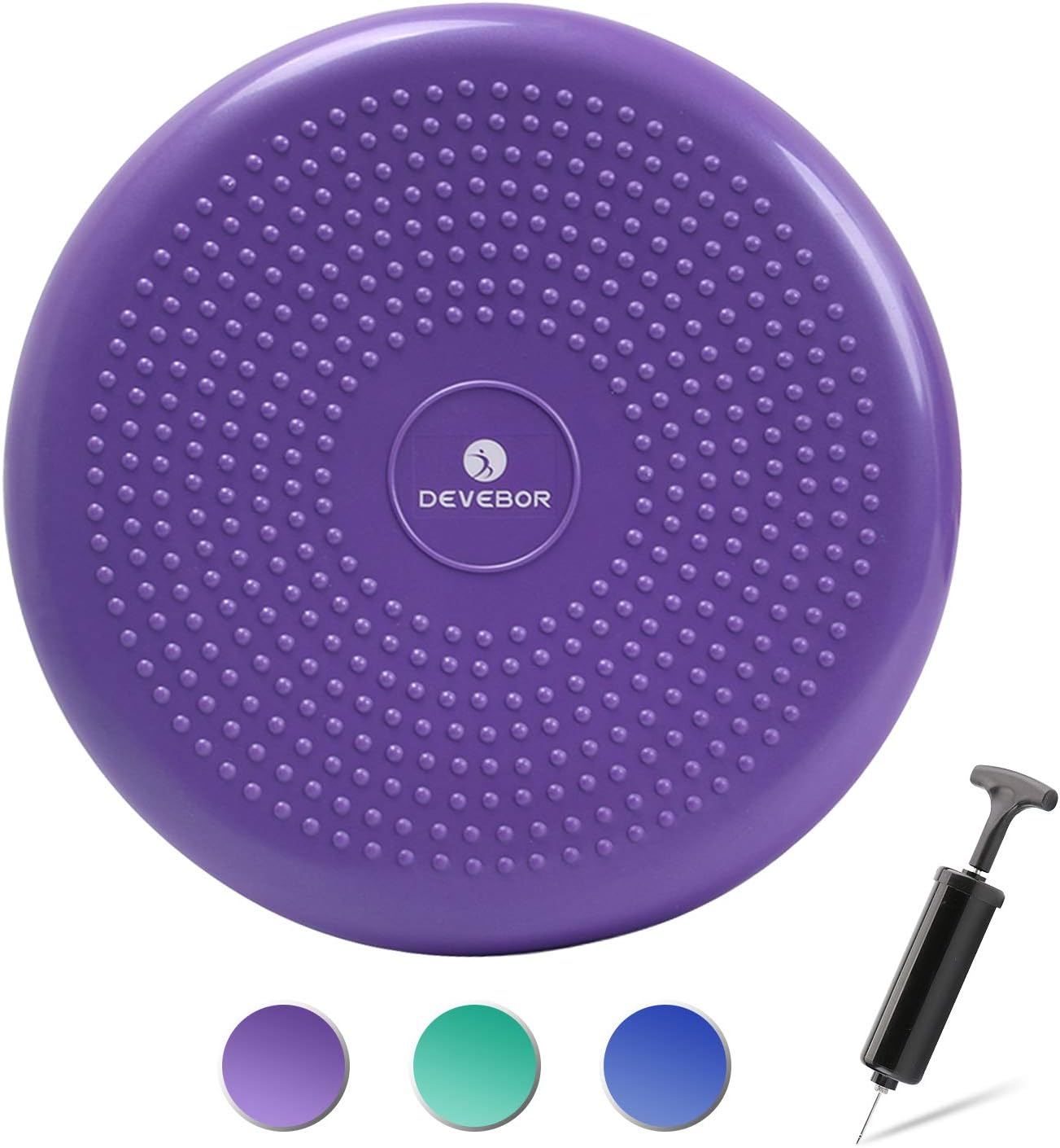 DEVEBOR Balance Board Kids Wiggle Seat Balance Wobble Cushion Disc for Workout Therapy Fitness and Training Exercise