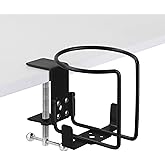 Desk Cup Holder, snap-on Desk Cup Holder, Anti-Slip Beverage Rack, Suitable for Office desks and Outdoor Reclining Chairs, Electric wheelchairs, can be Installed Horizontally or Vertically