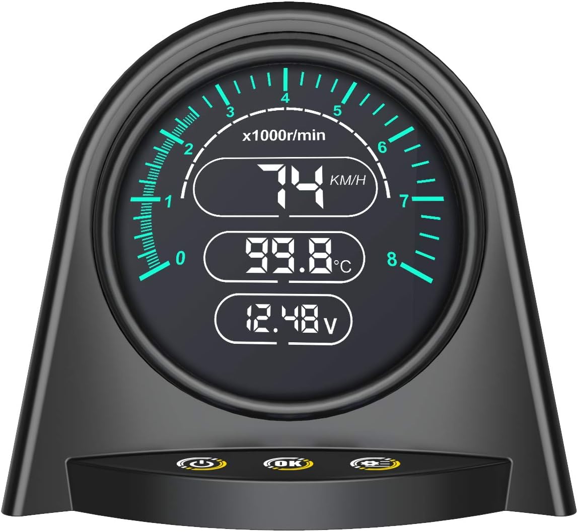 Amazon Autool X70多機能obd車 速度計自動車アップディスプレイスマートデジタルメータとアラーム 故障コード水温度計デジタル電圧支持12v Obdii J1850ディーゼルガソリン車用ヘッド有していました 故障診断機 車 バイク