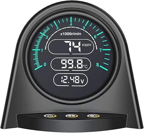 Amazon Autool X70多機能obd車 速度計自動車アップディスプレイスマートデジタルメータとアラーム 故障コード水温度計デジタル電圧支持12v Obdii J1850ディーゼルガソリン車用ヘッド有していました 故障診断機 車 バイク