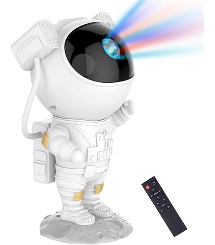 magical JD Projetor de luz galáxia, projetor de estrela de astronautas para luz noturna de quarto com brilho ajustável e velocidade | Amazon.com.br