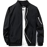 URBANFIND Men's Slim Fit Lightweight Sportswear Jacket Casual Bomber Jacket
