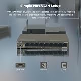 Tenda 9-Port Gigabit PoE Switch 8 PoE+ 92W Unmanaged Ethernet Plug Play Metal view 4