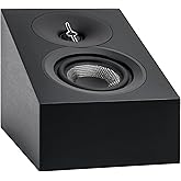 ELAC Debut 3.0 DA43-BK Atmos-Enabled On-Wall Speakers, Black Ash (Pair) - 1” Aluminum Dome Tweeter & 4” Aramid Fiber Woofer - 2-Way Bass Reflex - 48Hz to 38KHz Response