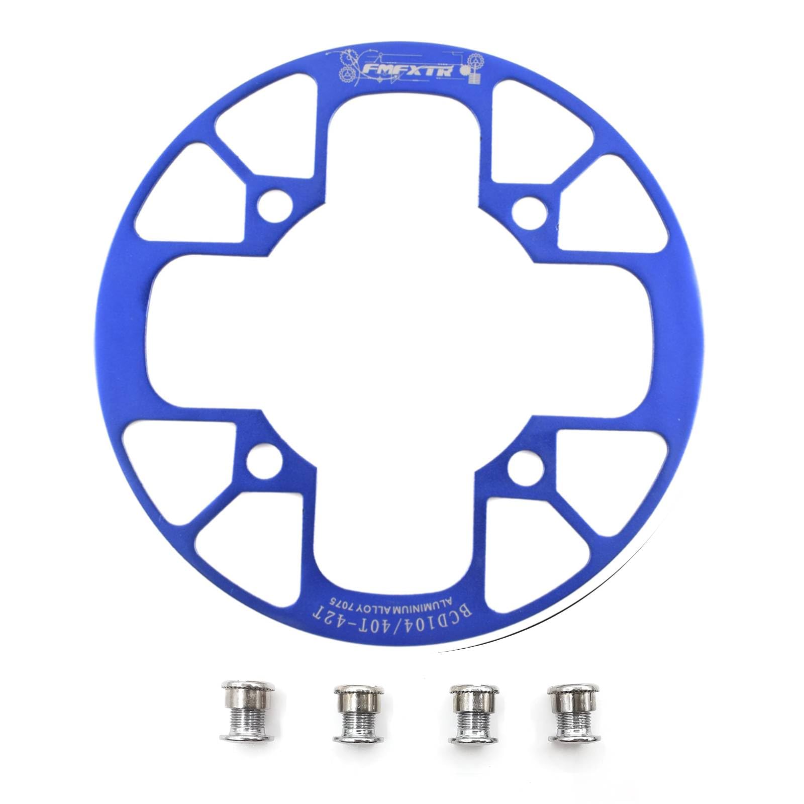 UPANBIKE Montain Bike Chainring Guard 104 BCD Aluminum Alloy Chain Ring Protector Cover for 32~34T 36~38T 40~42T Chainring Sprockets (32T-34T, Blue)