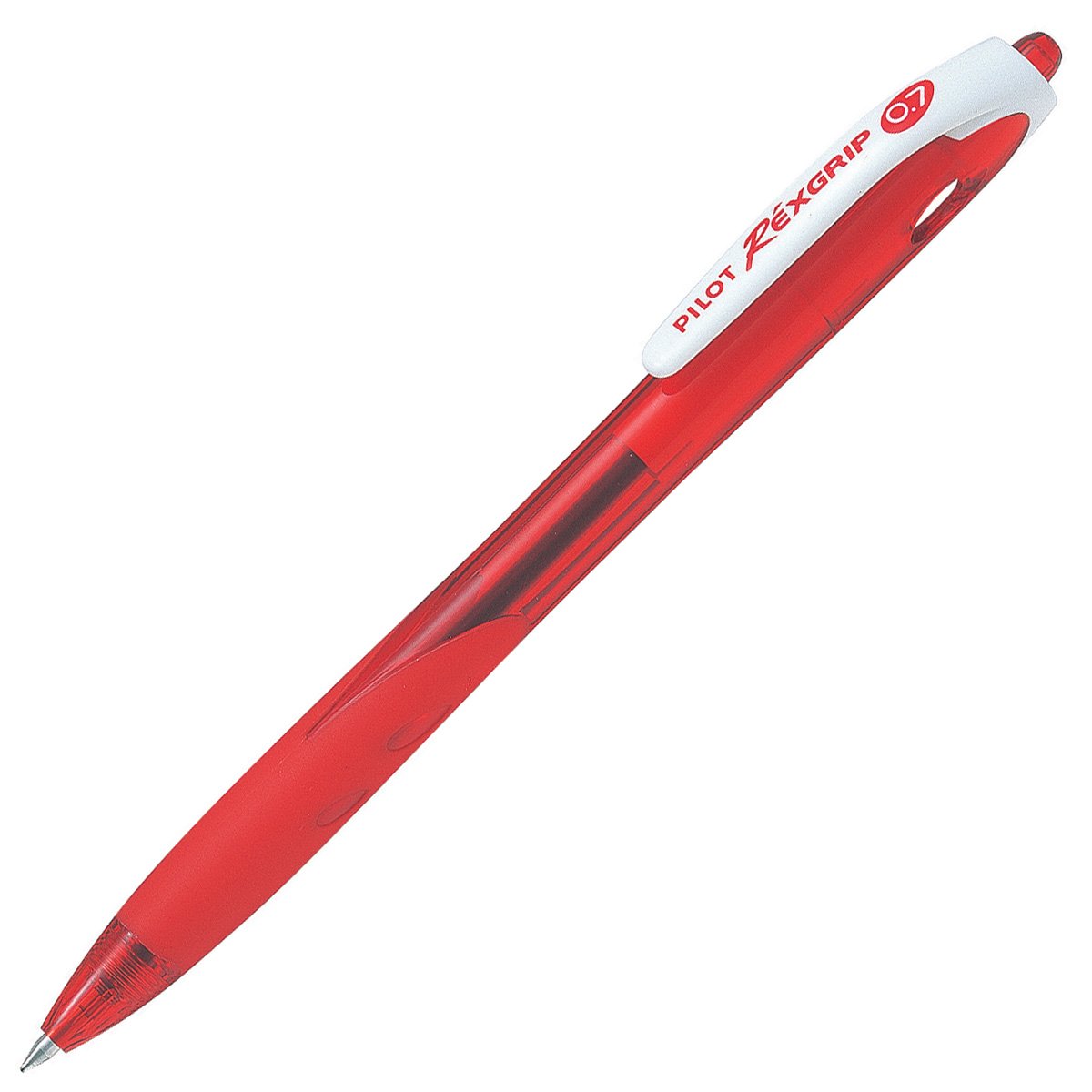 Pilot Begreen Recycled Rexgrip Retractable Ballpoint 0.7 mm Tip (Box of 10) - Red