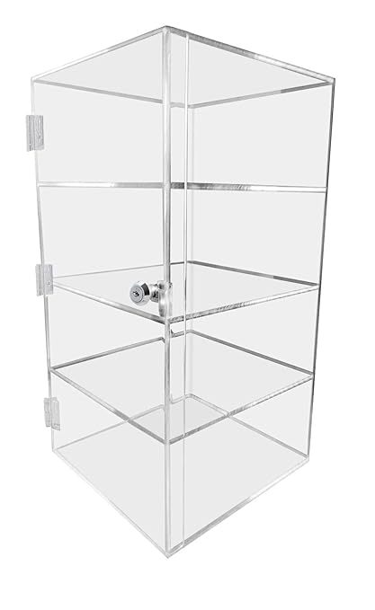 Retail Racks Fixtures Acrylic Countertop Display Case 12 X 12 X