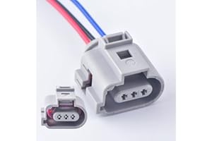 DECKBU 3 Pin Knock camshaft Position Sensor crankshaft Position Sensor high Pressure Oil Pump Plug Harness Plug 3B0973703G for Audi VW