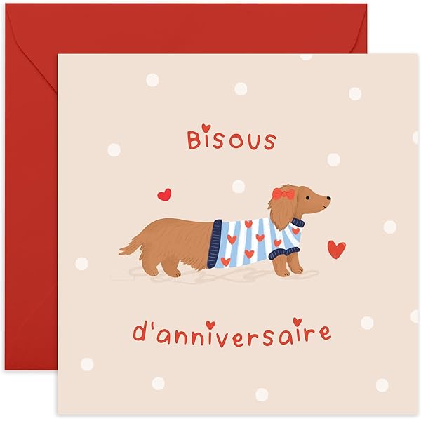 Amazon.com: 3dRose Greeting Cards - Bon Anniversaire - Happy