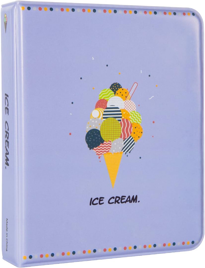 Deahun Fujifilm Instax Mini Photo Album 64 Pockets For Istant Mini8 8+ 9 70 7s 90 25 26 50s film –Ice Cream