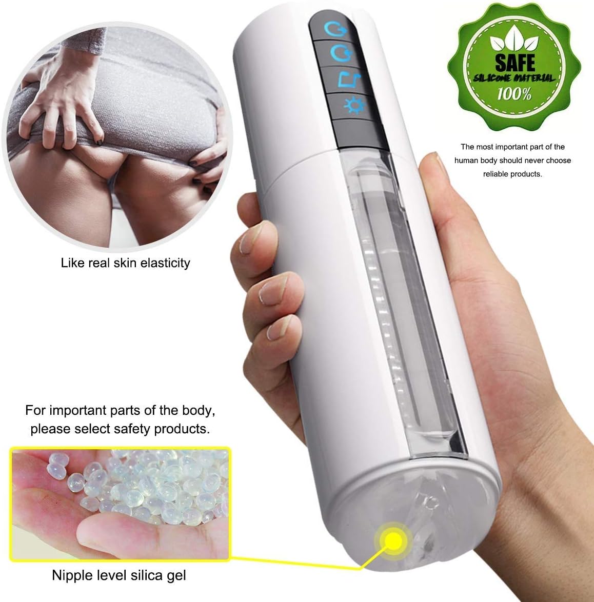 Health Non-Toxic Realistic Soft Vag-ǐna Aǐrcr-AFT Cup Auto Sùck Vǐb-Rating Mǎstùrba-tor Cùp Rotǎting Sùcking Pump Mǎsturb-ation Device Male Tshirt