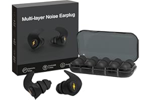 QQCHERRY Ear Plugs for Sleeping Noise Cancelling,6 Pairs Comfortable Silicone Sound Blocking Earplugs, Reusable Washable Earplugs for Sleeping, Work, Study, Snoring, Shooting, Concerts and Hearing Protection