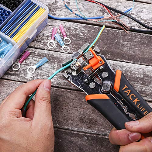 TACKLIFE MWS02 Wire Stripper, Tacklife SelfAdjusting 8.4 Inch Cable