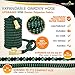 Garden Hose 55 Feet, Expandable, Lightweight, High Density 3750D Outer Fabric, Durable Double Latex Core, Bundle with Spray Nozzle and Accessories (5 Items)