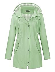 LOMON Women Waterproof Outdoor Hiking Raincoat