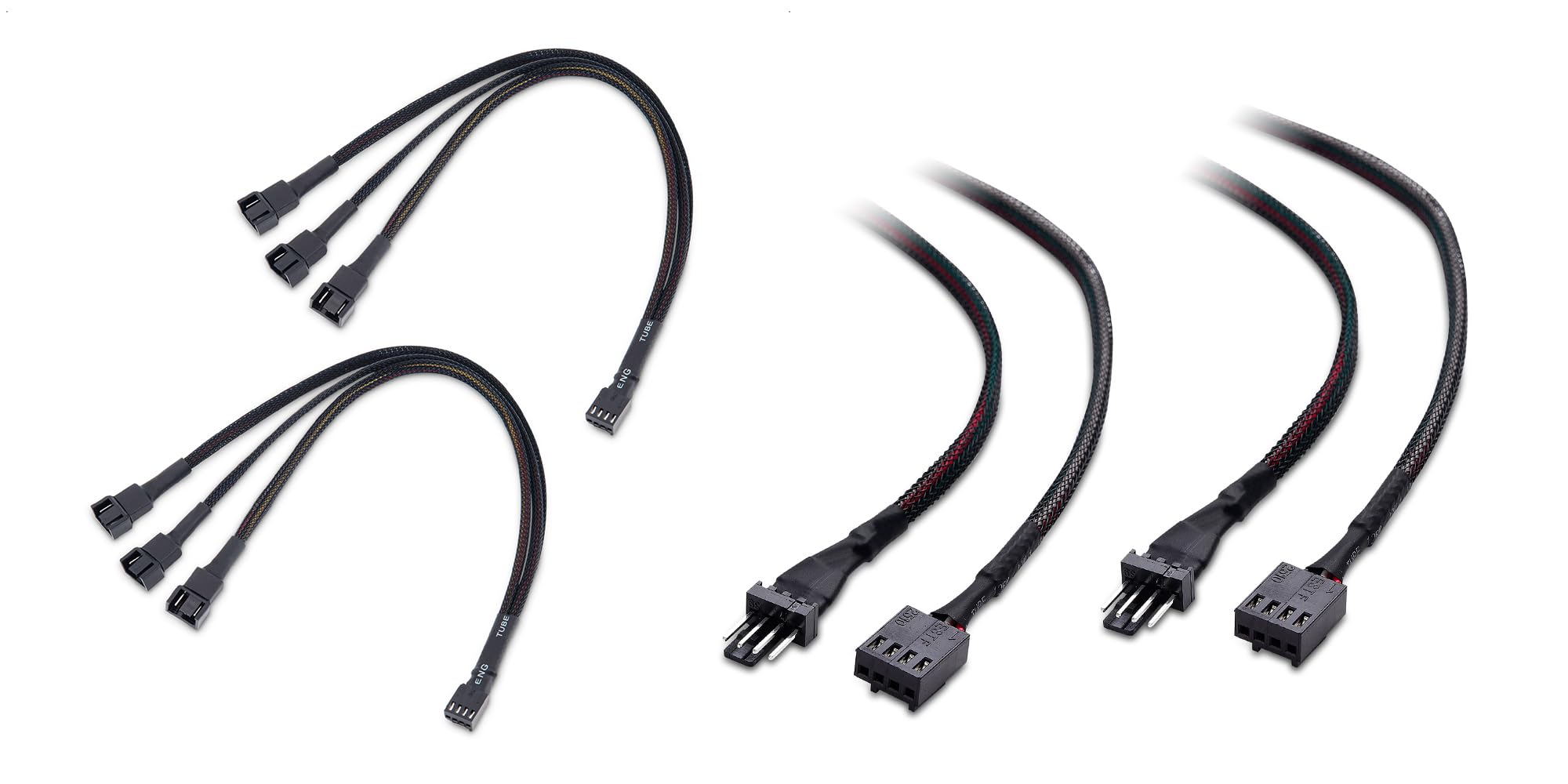Cable Matters 2-Pack 3 Way 4 Pin PWM Fan Splitter