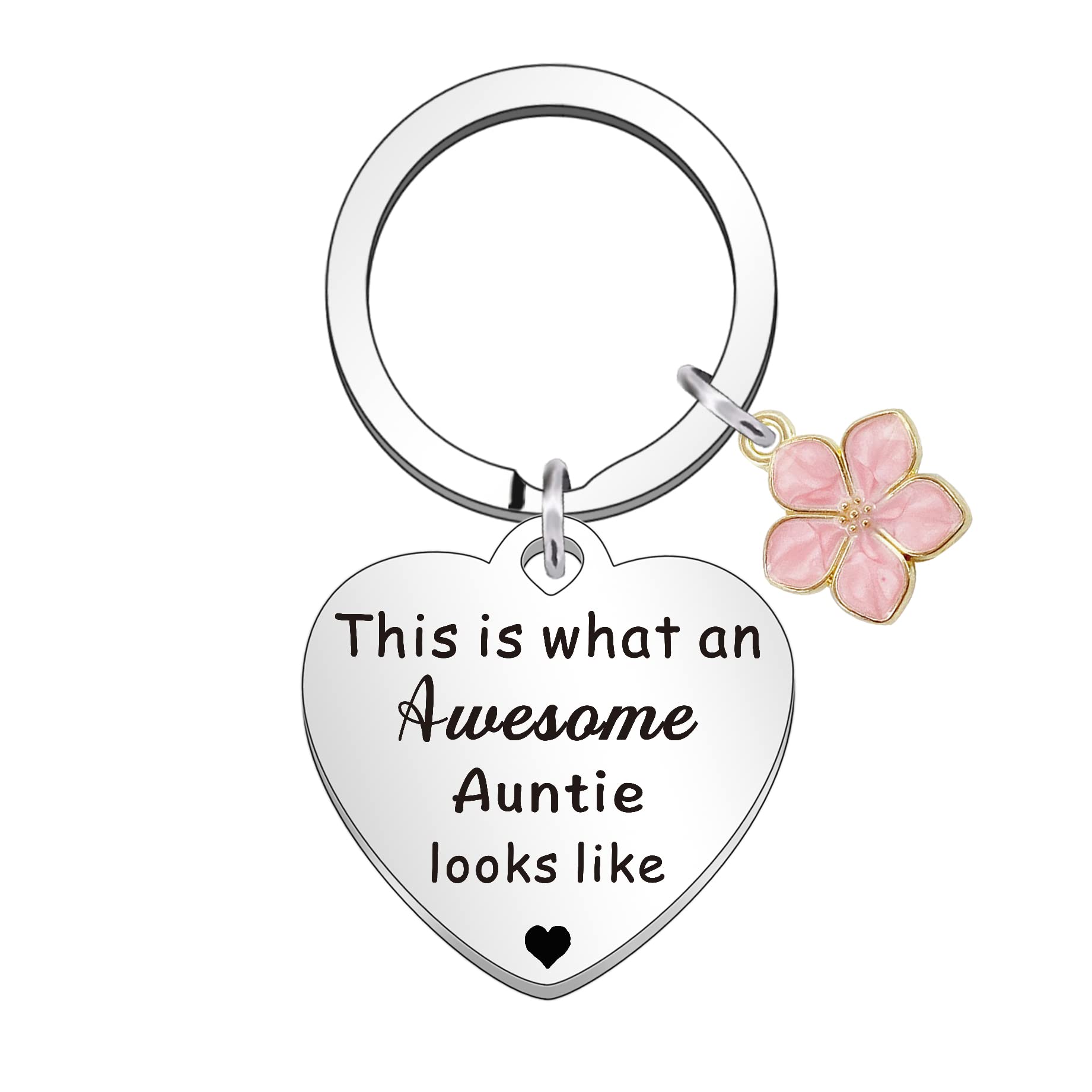 WTOPP Auntie Keyrings Gifts Aunt Gifts Auntie Christmas Birthday Gifts From Niece Nephew Aunt Keyring