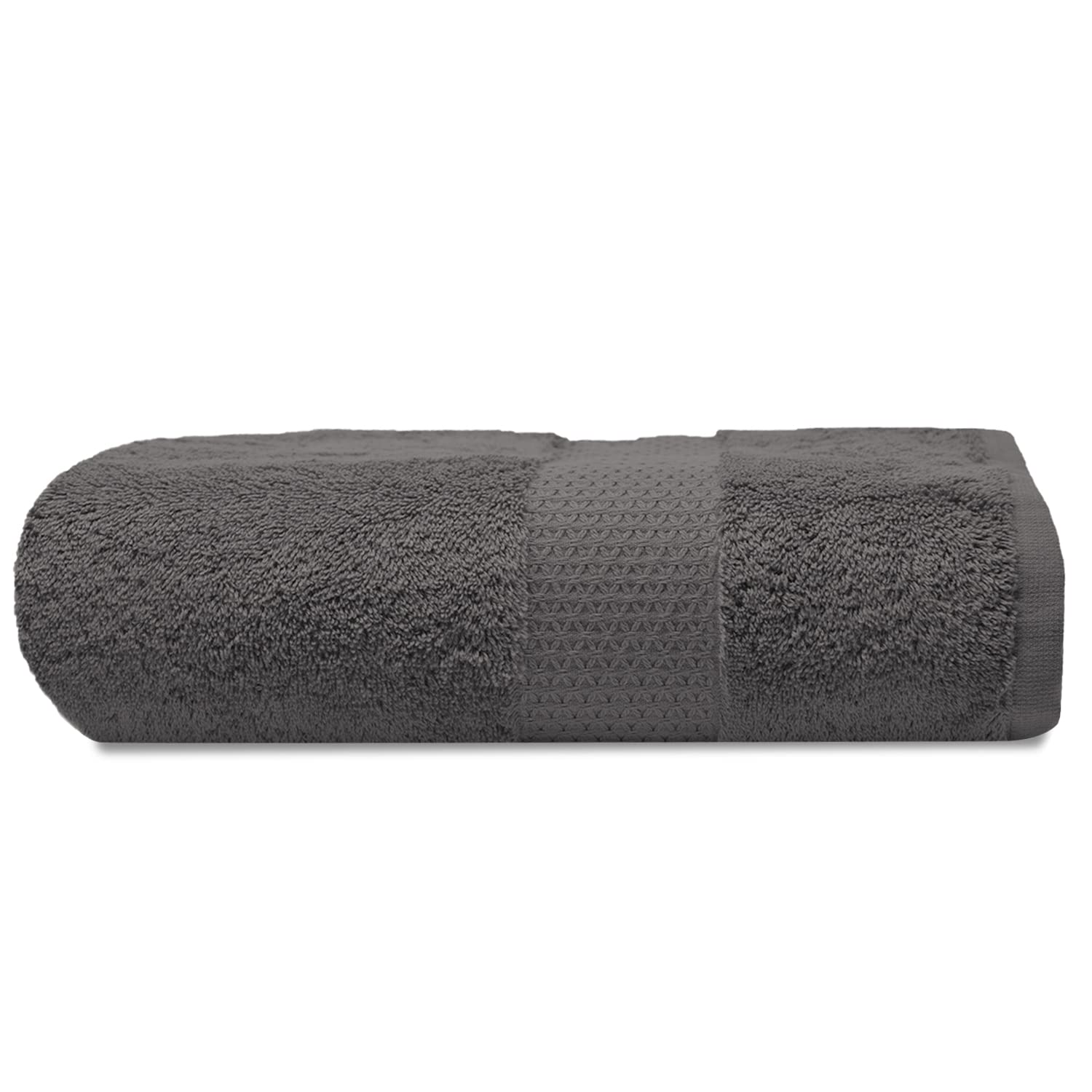 Towelogy® Premium Large Hand Towels Set 100% Combed Ring Spun Cotton Quick Dry & Super Absorbent Hotel Quality Multipurpose for Bathroom Spa Gym & Travel Size 50x85cm (Grey Charcoal, Pack Of 1)