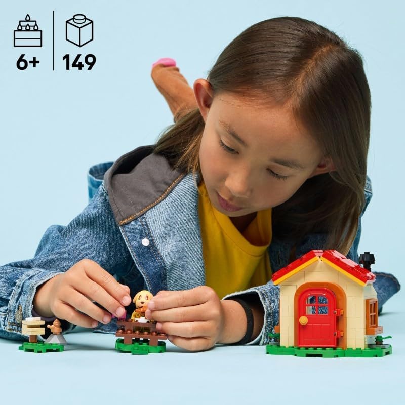 Animal Crossing - Bienchens gemütliches Haus - Spielzeug mit Minifigur, Klavier, Picknicktisch & Lebensmittel Zubehör - Spielset Gamer Geschenk für Mädchen, Jungen & Fans ab 6 Jahren - 77058 — Foto 2 von 8