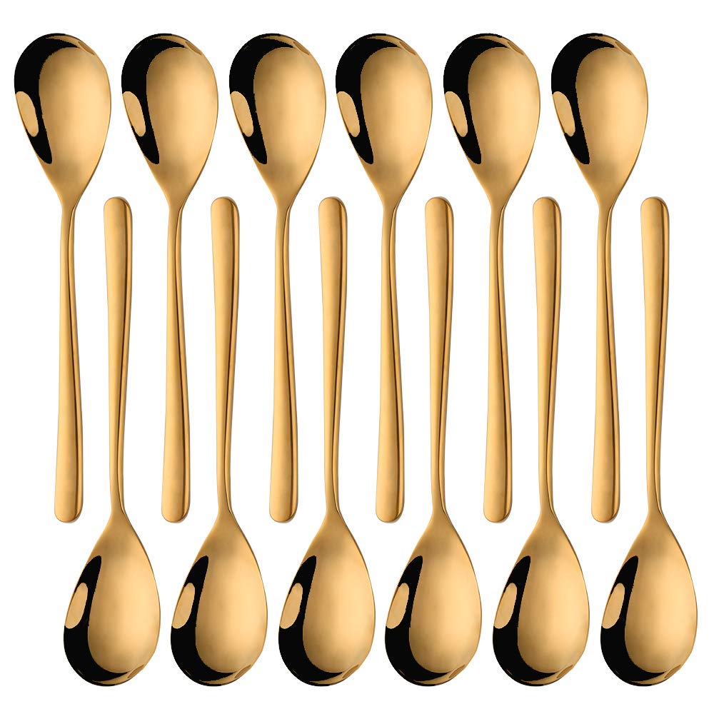 SUNSENGEUR 12 Piece Stainless Steel Dinner Forks Set - Heavy Duty and Mirror Polishing, 8 Inches,Ideal for Wedding Festival Party Home Kitchen, Dishwasher Safe- Silver