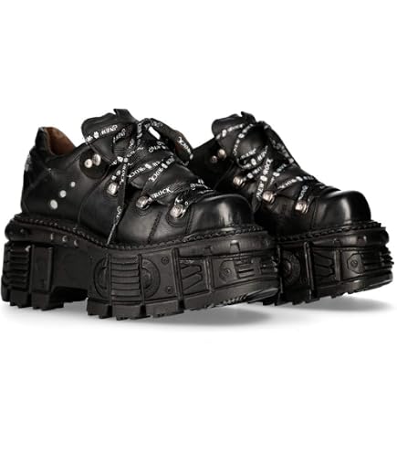 Amazon.com | New Rock 106 S1 Unisex Goth Punk Black Metallic